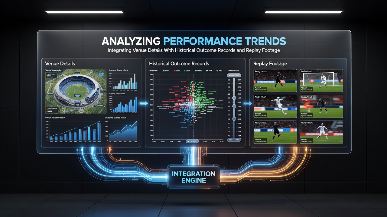 Analyse von Leistungstrends durch Verknüpfung von Venue-Details mit historischen Ergebnissen und Replay-Aufnahmen in Live-Poker-Events