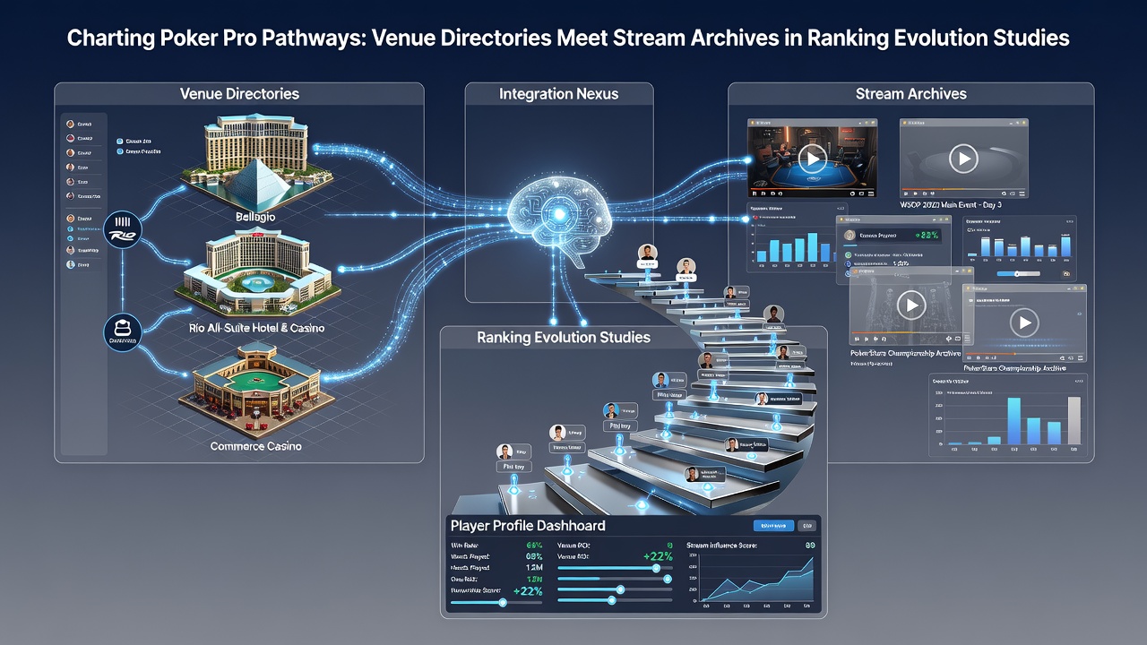 Analysten überprüfen Poker-Stream-Archive und Ranglistendiagramme auf einem Bildschirm