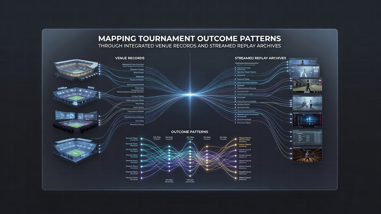 Detaillierte Ansicht von Venue-Aufzeichnungen und gestreamten Poker-Replays bei einem internationalen Turnier