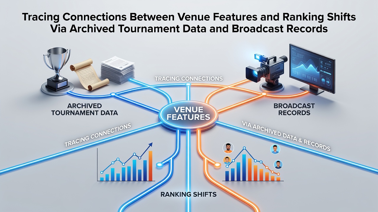 Analyse von Turnierdaten und Broadcast-Aufzeichnungen zu Venue-Einflüssen